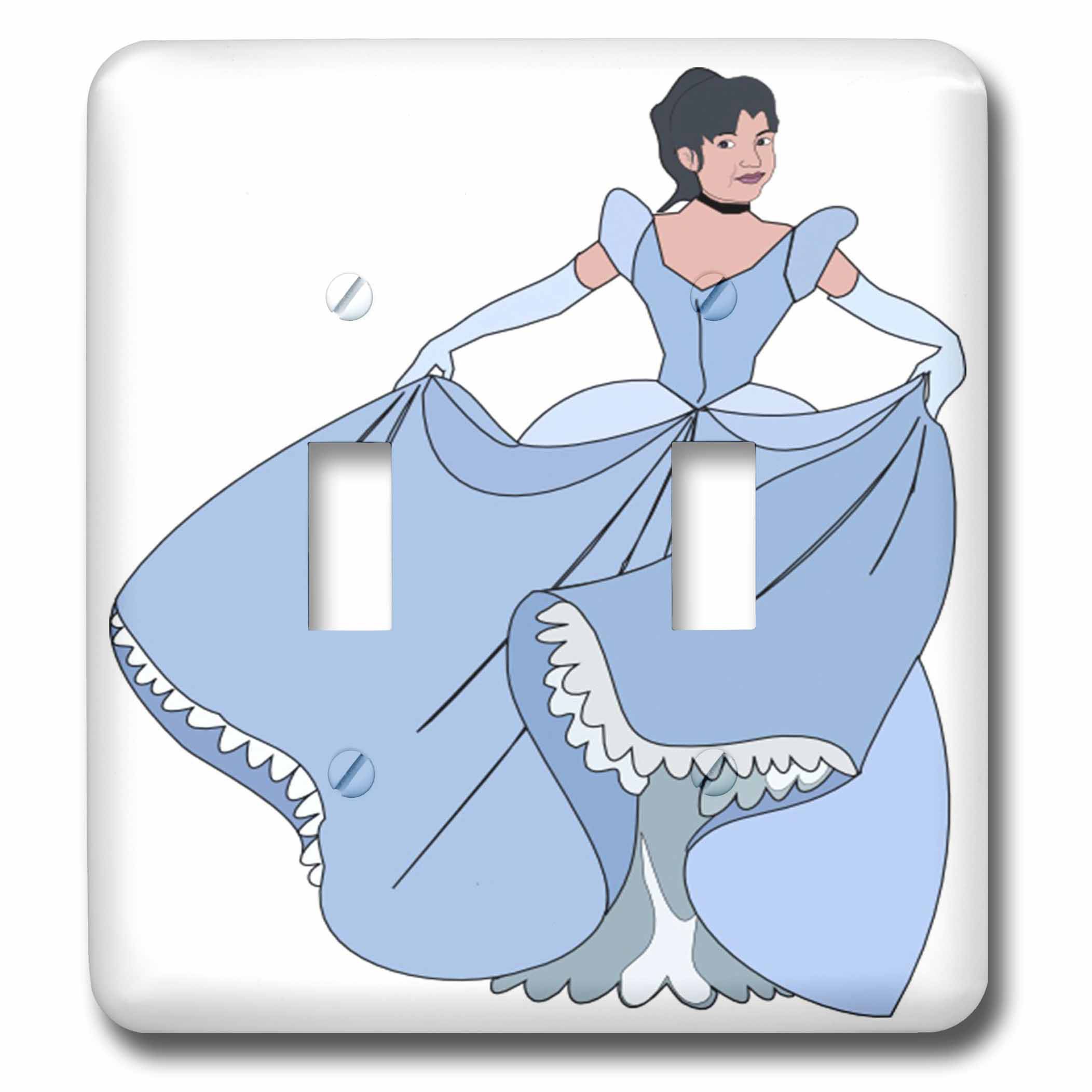 3drose Fairy Princess In Dress 2 Gang Toggle Light Switch Wall Plate Wayfair