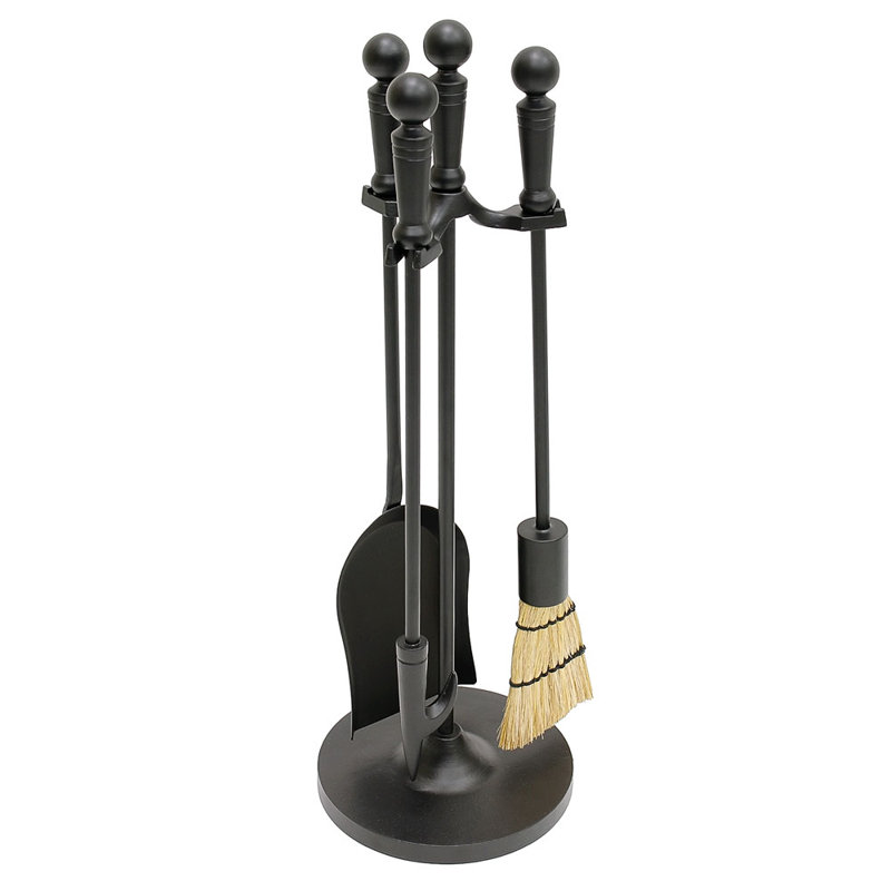 Minuteman Holden Mini 4 Piece Iron Fireplace Tool Set Wayfair