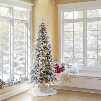slim artificial christmas tree