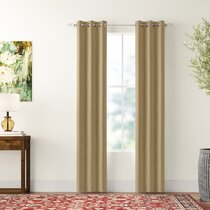 EID IVORY BROWN Insulated Lined Blackout Grommet Window Curtain Panel PAIR 