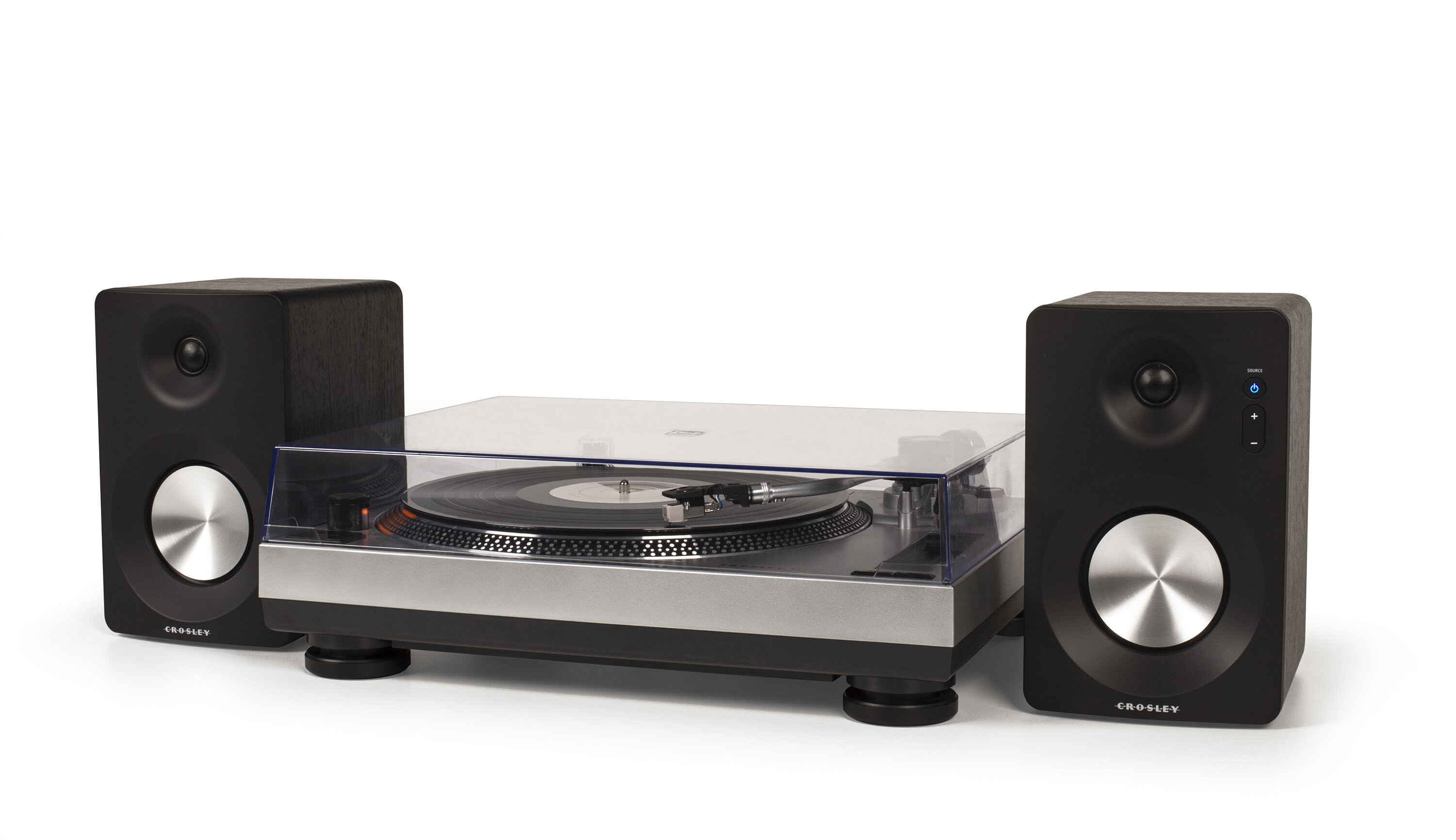 stereo system with turntable