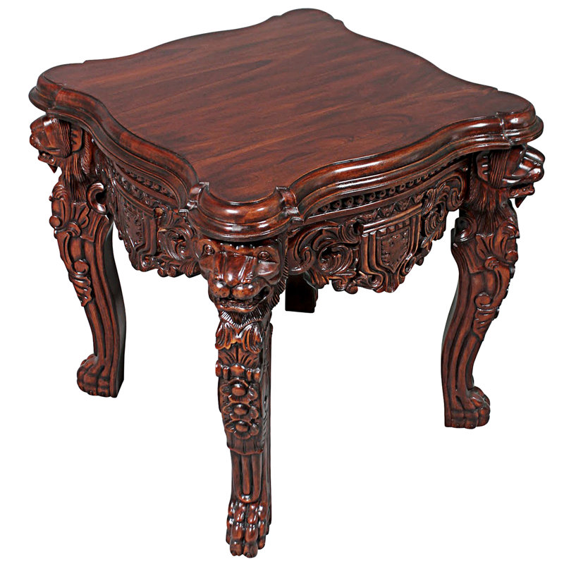 Design Toscano Lord Raffles Grand Hall Lion Leg End Table Reviews Wayfair