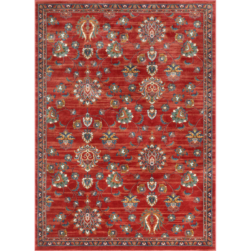Well Woven Tulsa Arya Vintage Oriental Red Area Rug Reviews Wayfair
