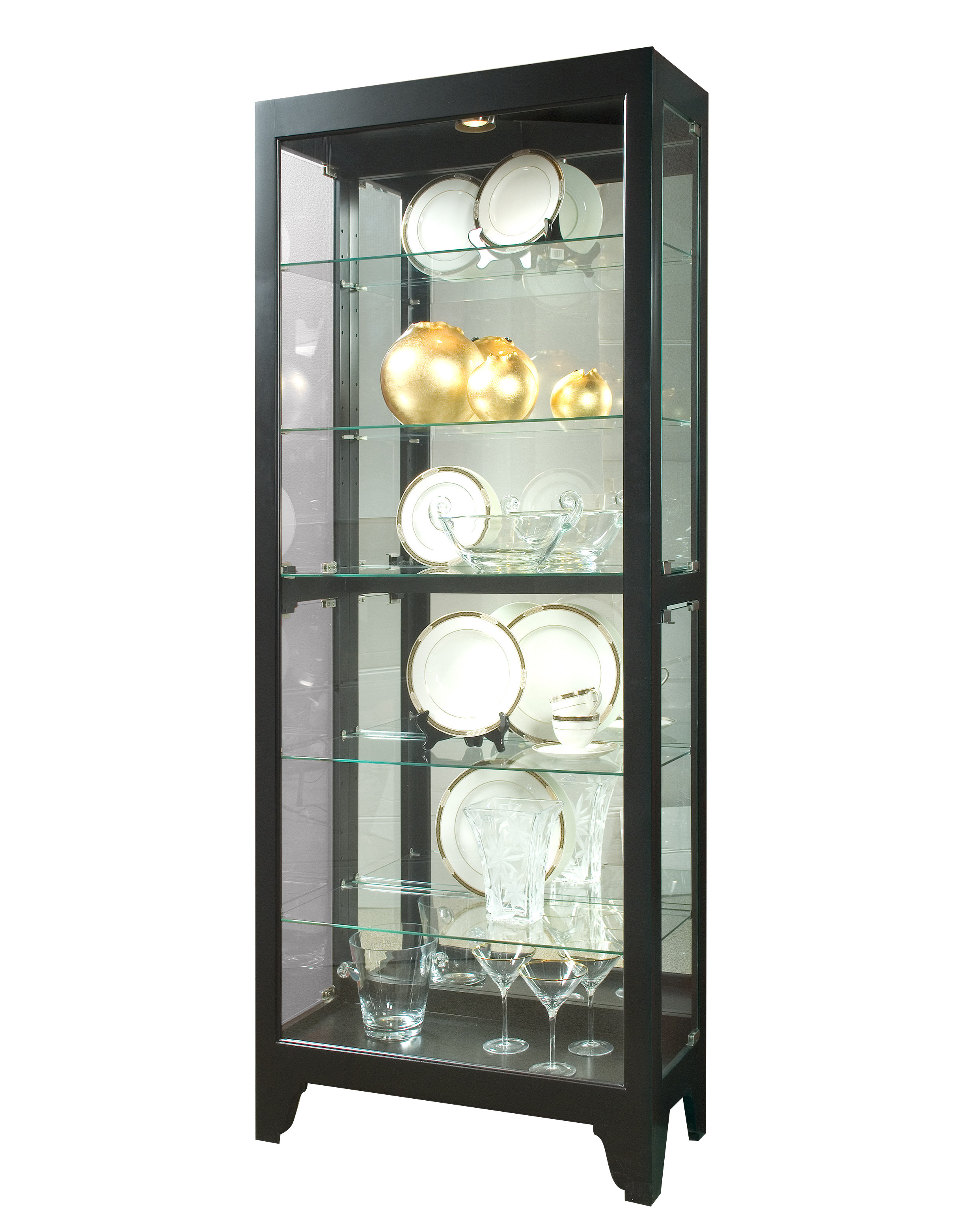 Winters Lighted Curio Cabinet Reviews Allmodern