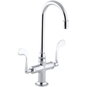 Kohler Essex Single-Hole Bar Sink Faucet with Wristblade Handles