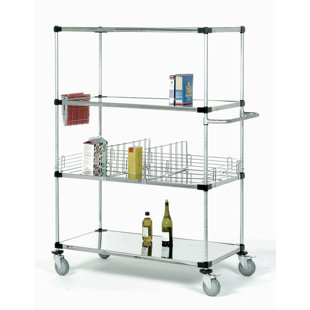 Go to store & view more images Nexel Solid Stem Caster Truck 4 Shelf Shelving Unit