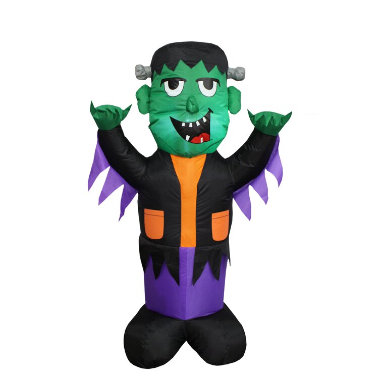 The Holiday Aisle® Halloween Inflatable Frankenstein & Reviews | Wayfair