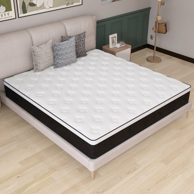Medium Hybrid Mattress Pocket Spring with CertiPUR-US Certified Foam Mattress Size: Queen, Mattress Thickness: High Profile (12")