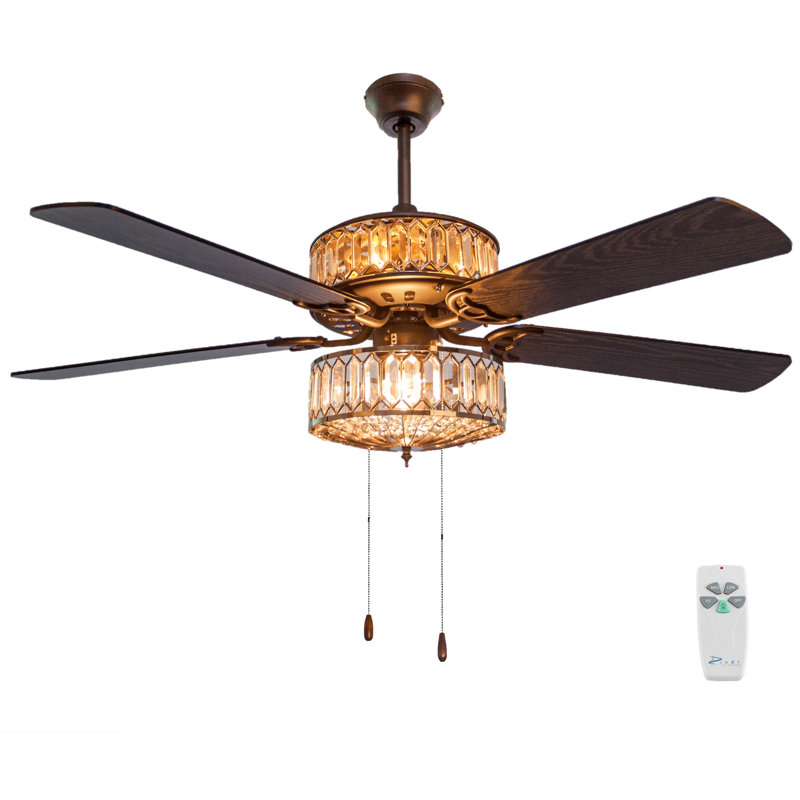 House Of Hampton 52 Norah 5 Blade Ceiling Fan Light Kit Included