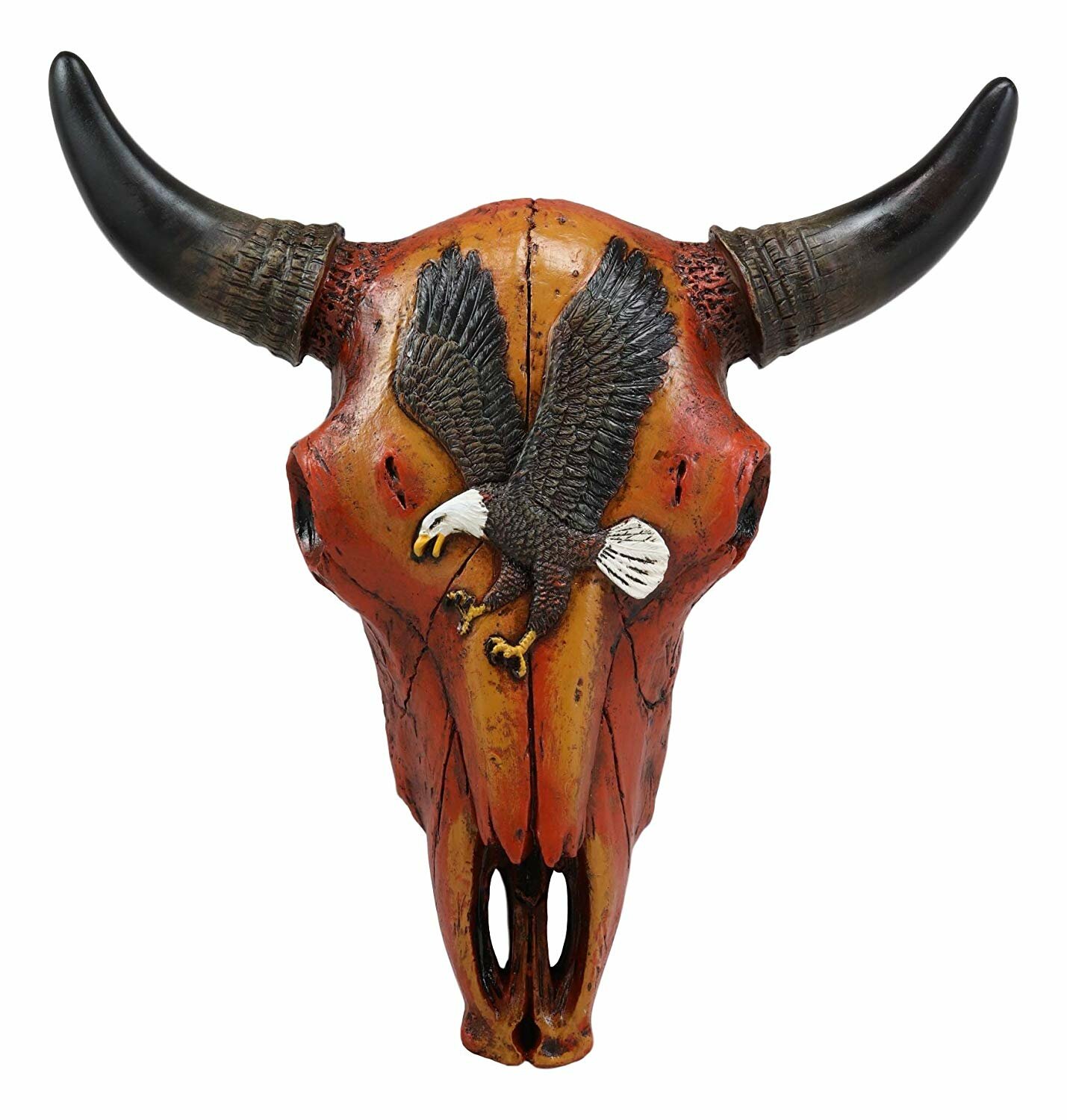 Millwood Pines Steer Bison Buffalo Bull Cow Horned Skull Head Wall Decor Wayfair