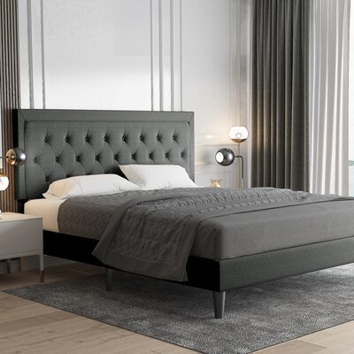 Hegg Tufted Upholstered Platform Bed