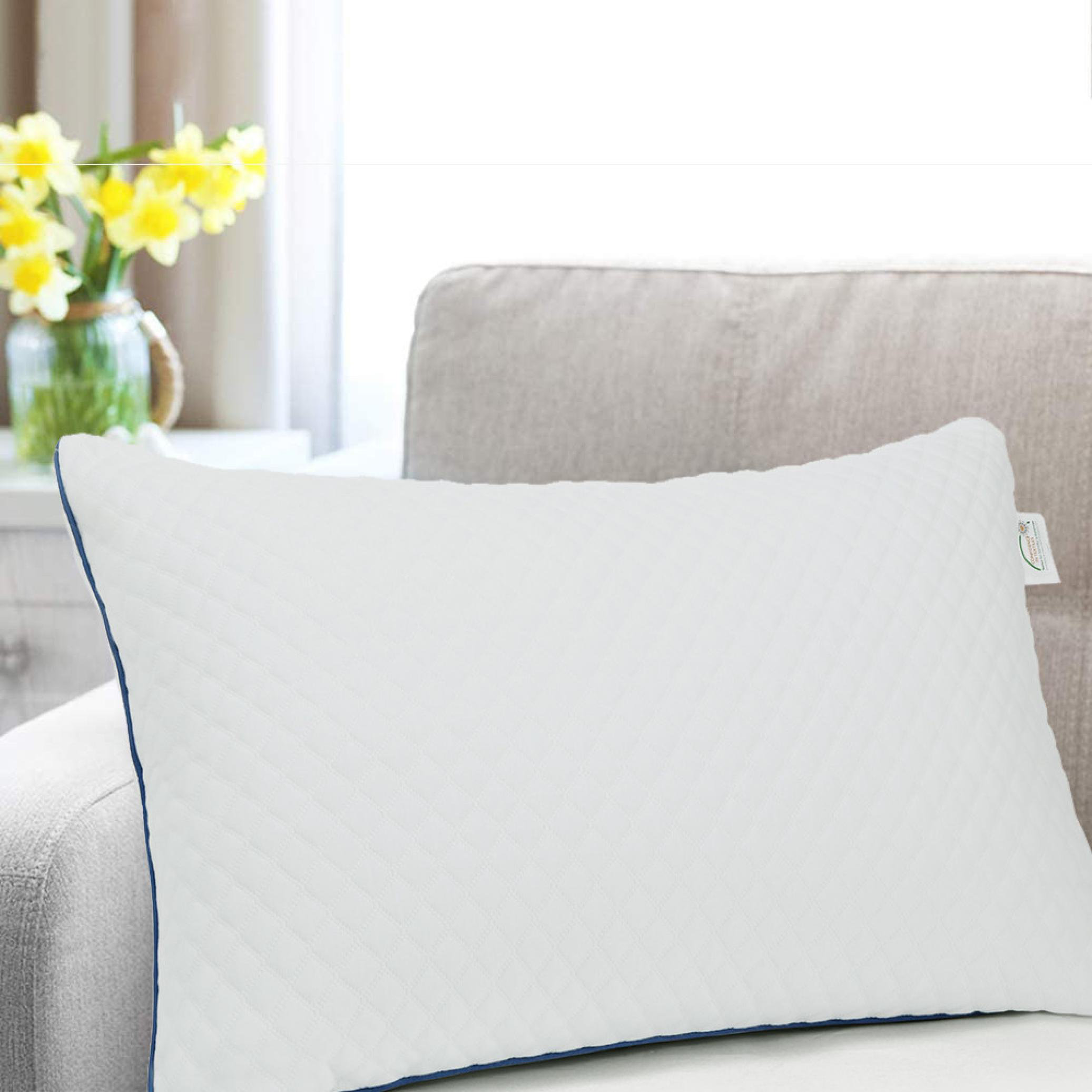 chopped memory foam pillow