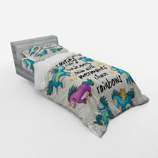 rainbow cot bed duvet cover