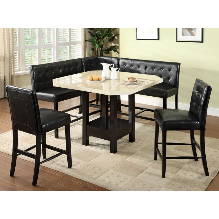 Latitude Run® Delicia 6 Person Counter Height Breakfast Nook Dining