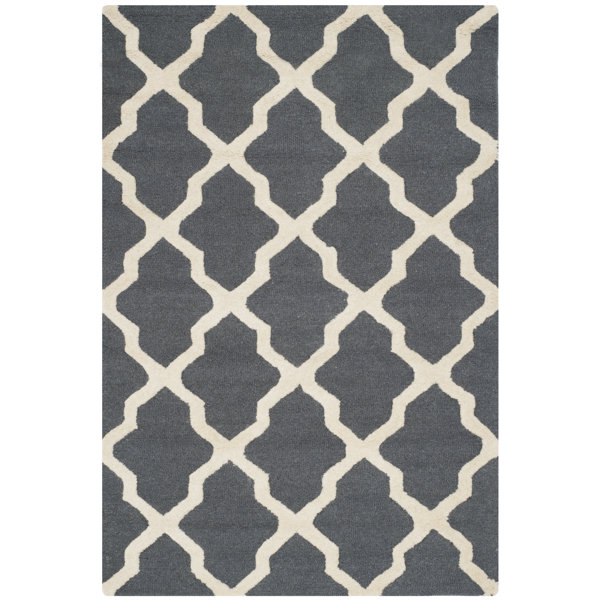 Fairmont Park Darbonne Hand Tufted Hand Hooked Dark Grey Ivory Area Rug Reviews Wayfair Co Uk