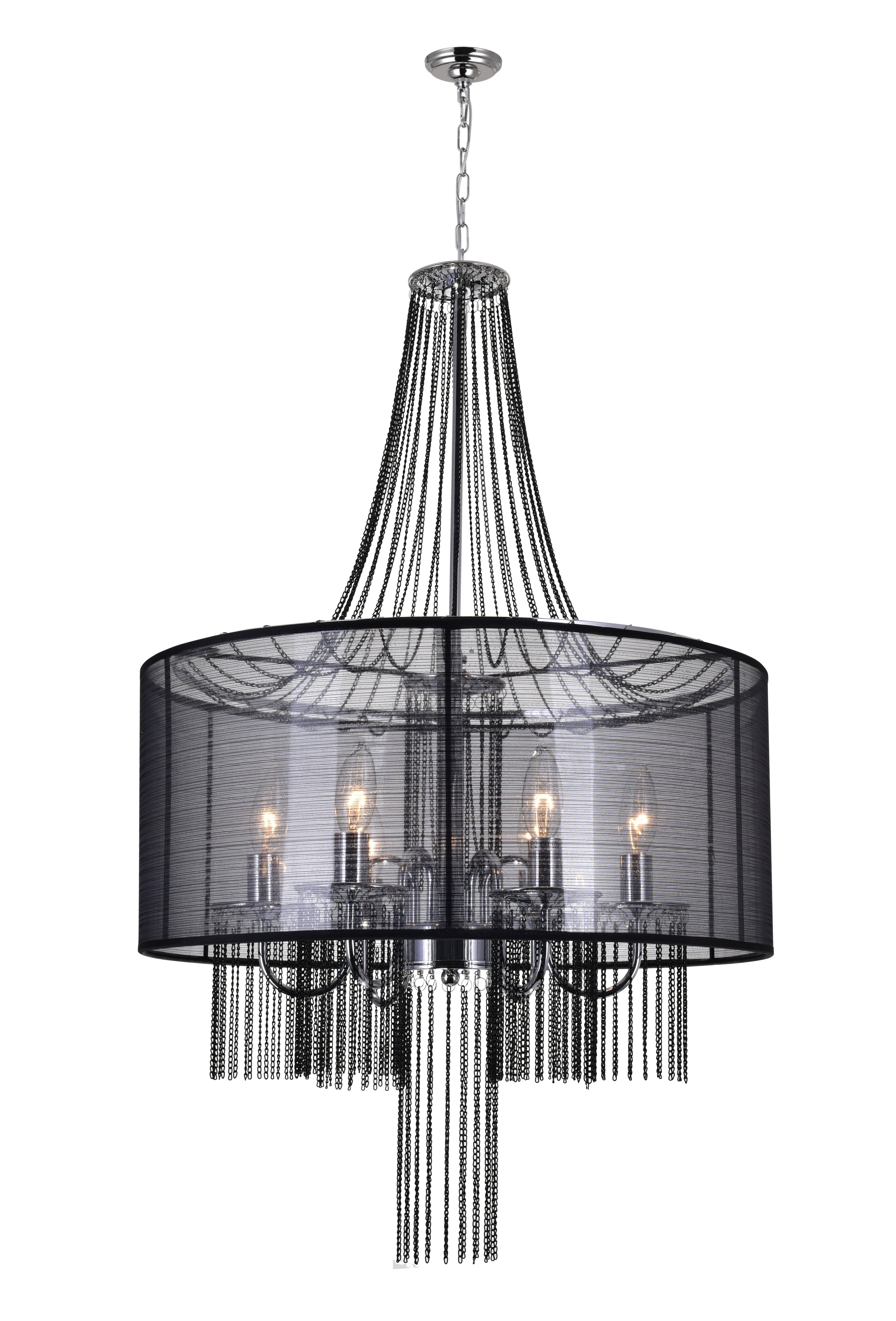House Of Hampton Simoneau 6 Light Unique Statement Drum Chandelier Reviews Wayfair