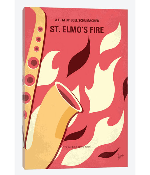 East Urban Home St Elmo S Fire Minimal Movie Poster