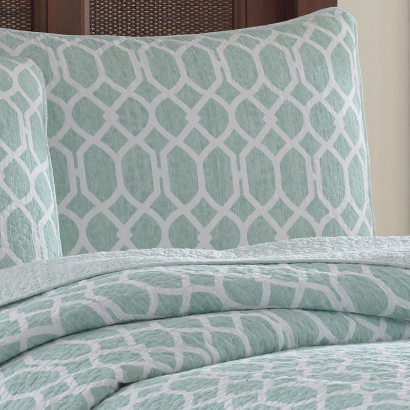 Tommy Bahama Bedding Catalina Trellis 3 Piece Quilt Set by Tommy Bahama