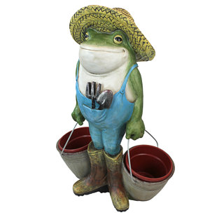 Large Outdoor Frog Statues Wayfair Buckets The Garden Frog Statue