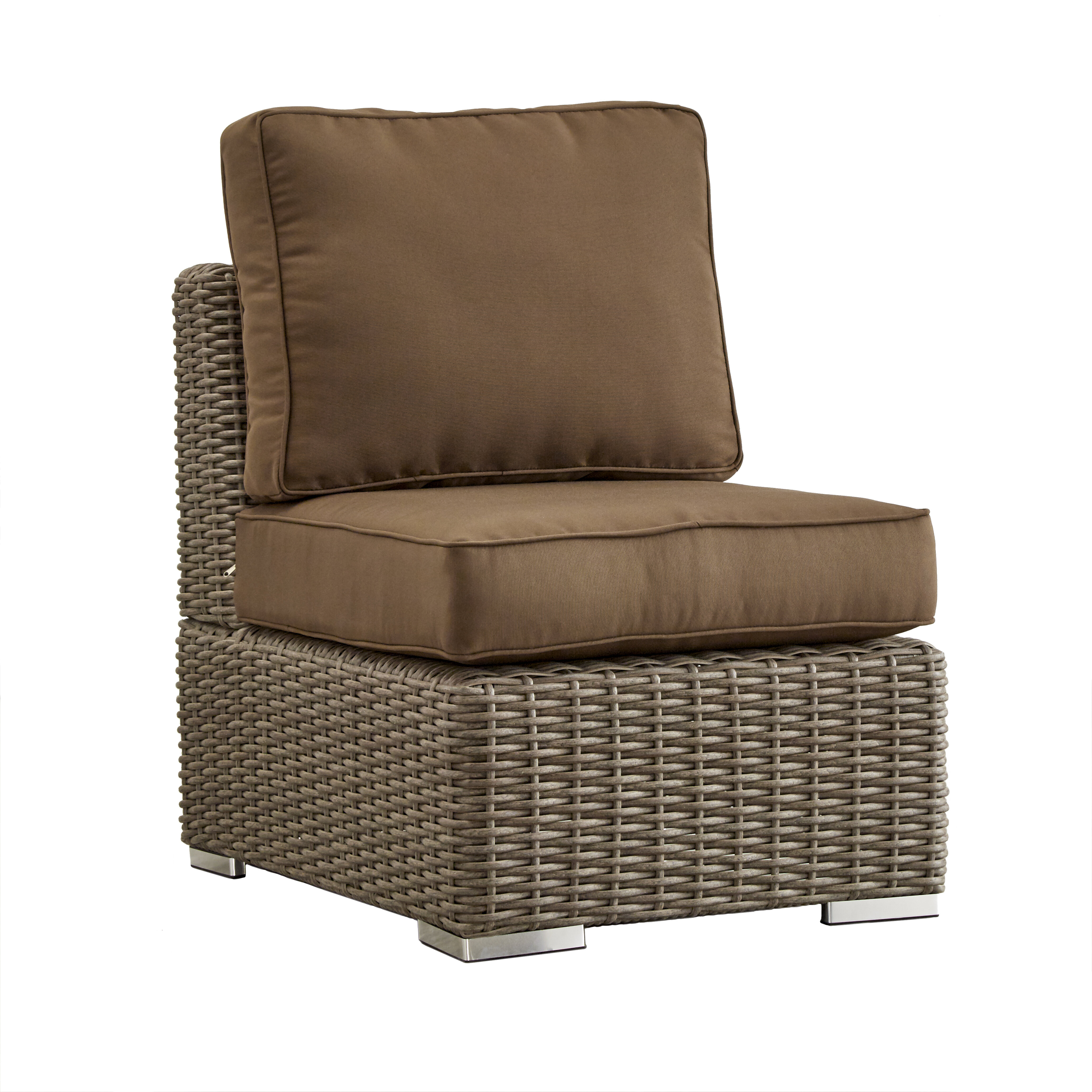 Crowley Patio Chair With Sunbrella Cushions And Ottoman Reviews Joss Main