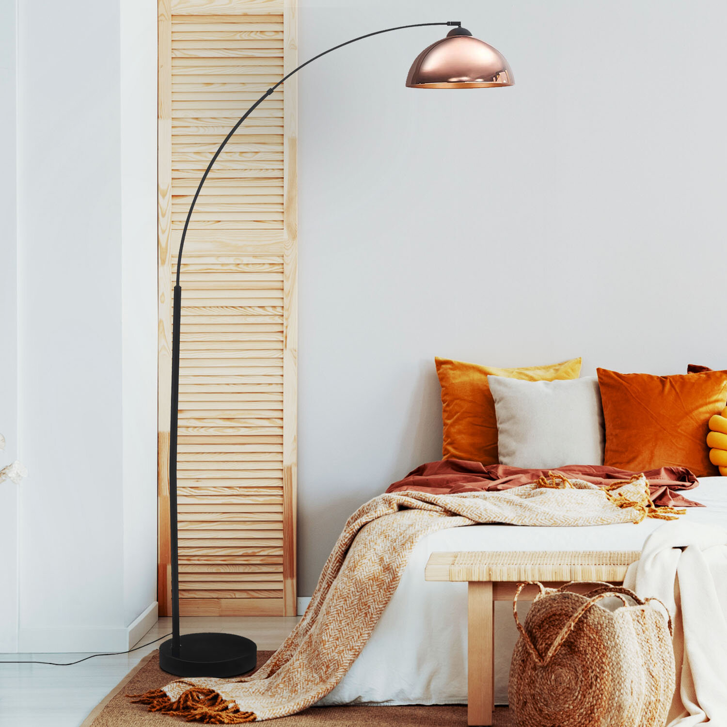 Wrought Studio Pulaski 79 Arched Floor Lamp Reviews Wayfair