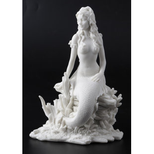 Mermaid Sculpture Wayfair Hawks Art Nouveau Mermaid Figurine By Highland Dunes