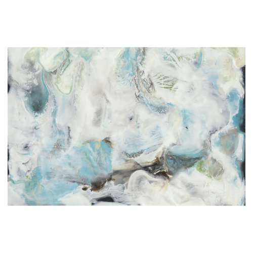 Tide with Flotsam III 2.55m x 3.84m Textured Matt Peel & Stick Wall Mural East Urban Home