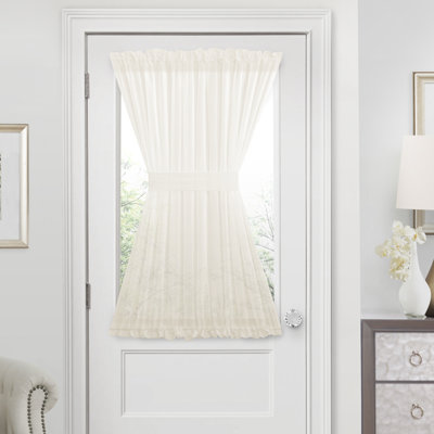 Fiqueroa Luxurious Voile Solid Semi-Sheer Rod Pocket Single Curtain Panel
