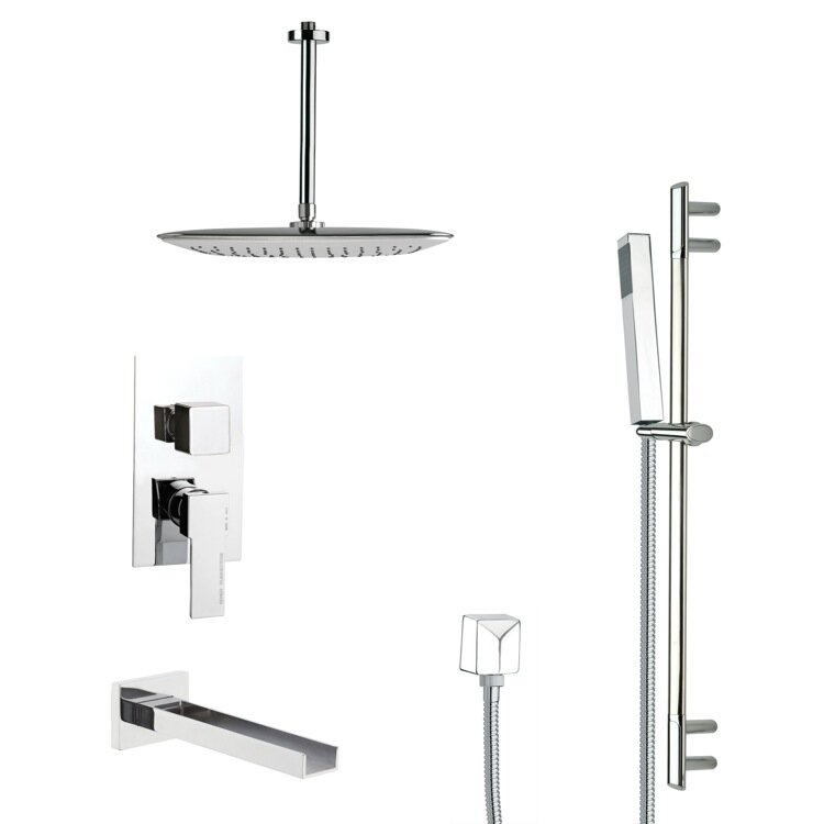 Remer by Nameek's Galiano Pressure Balanced Complete Shower System with