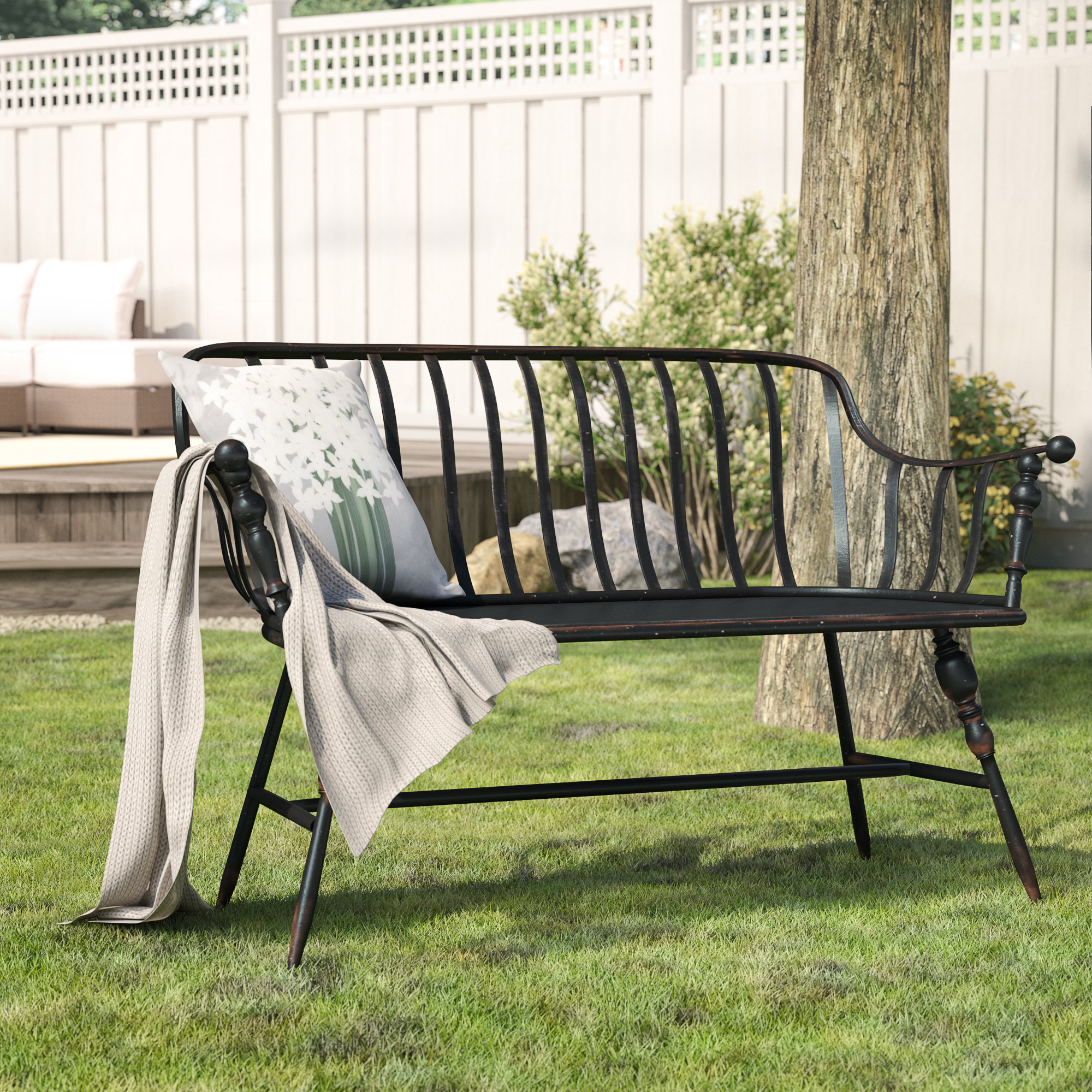 Marchant Metal Garden Bench