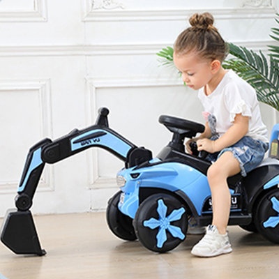 Childrens Electric Car Electric Excavator With Electric Arm With Light Music X33xin