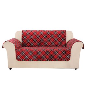 Lodge Box Cushion Loveseat Slipcover