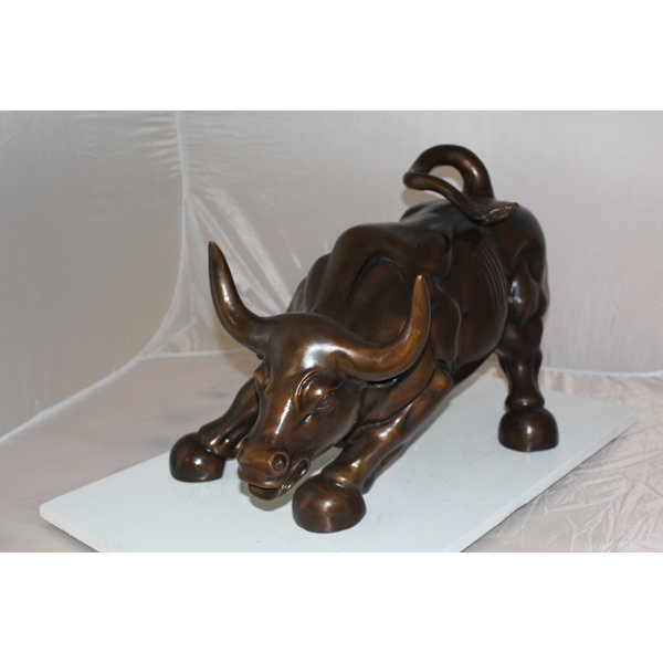 Wall Street Bull Statue Wayfair