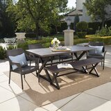 Medway 6 Piece Dining Set by Rosecliff Heights