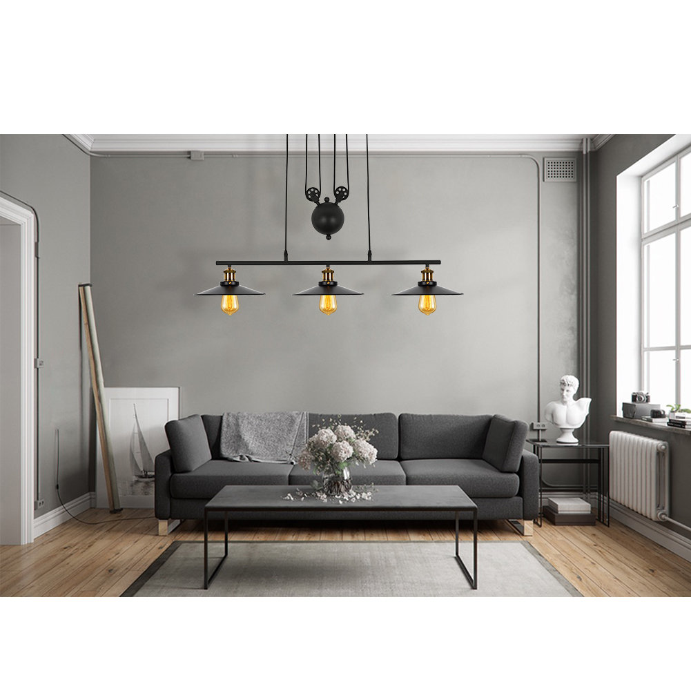 Williston Forge Sunnie 3 Light Kitchen Island Linear Pendant
