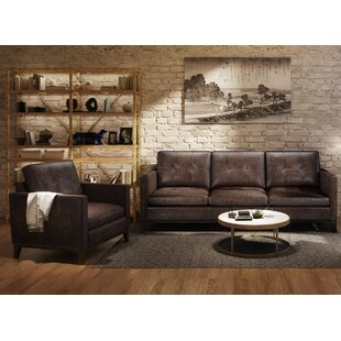 Quinto 2 Piece Leather Living Room Set By Union Rustic