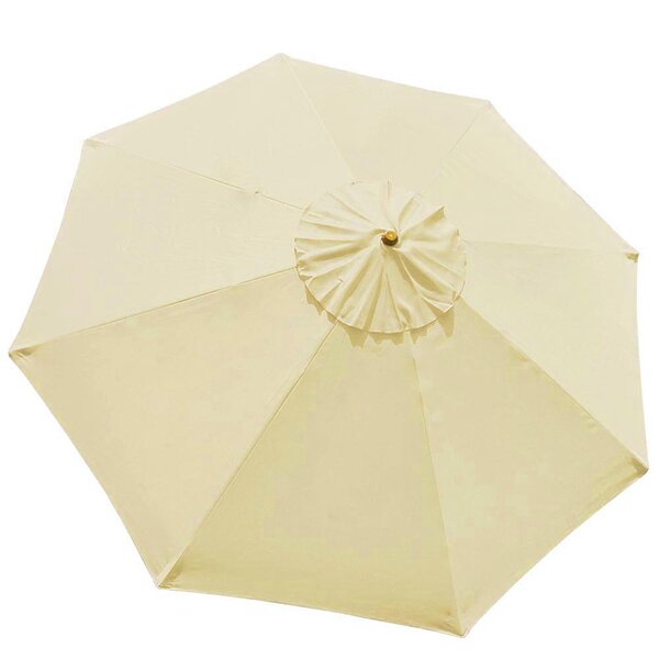 Patio Umbrella Canopy Top Cover Replacement Sage Green Fit 7.5 Ft 6-Rib Umbrella 
