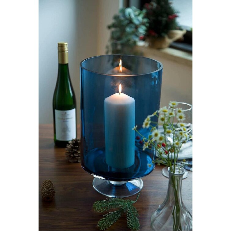 Hurricane Glass Votive Candle Holder Pillar Tea Light Lantern Vase Centrepiece 