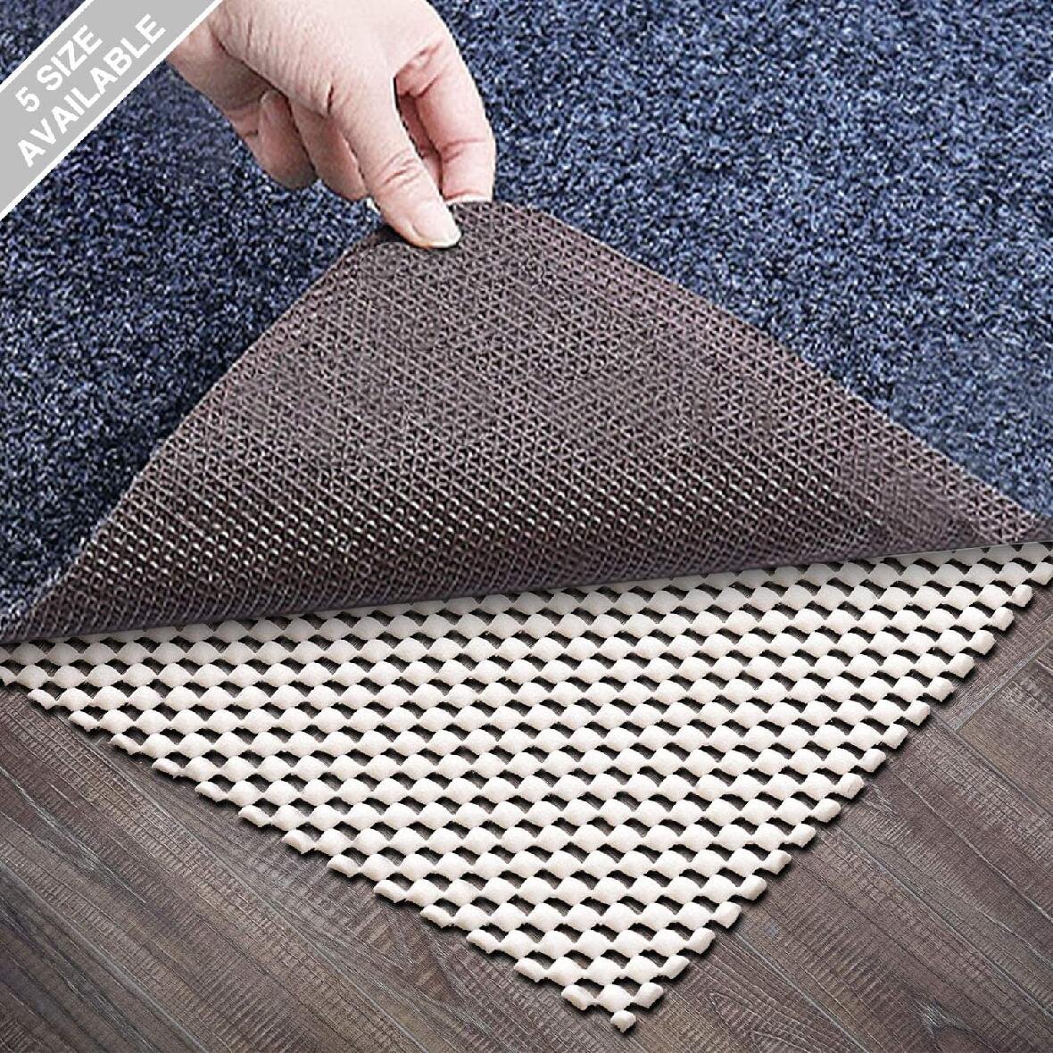 Non-Slip Area Rug Pad 2x3ft Extra Thick Rug Gripper Protective Cushioning Pad 