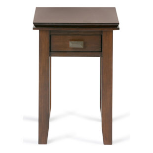 Narrow Bedside Table Wayfair Narrow End Table With Storage