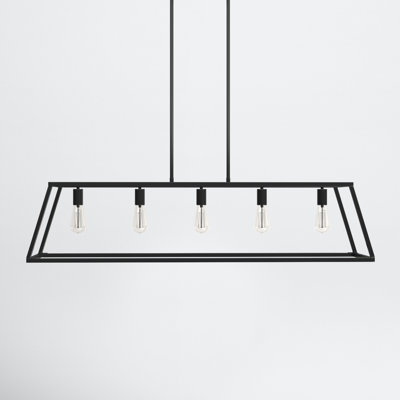 Clare 5 - Light Kitchen Island Linear Pendant