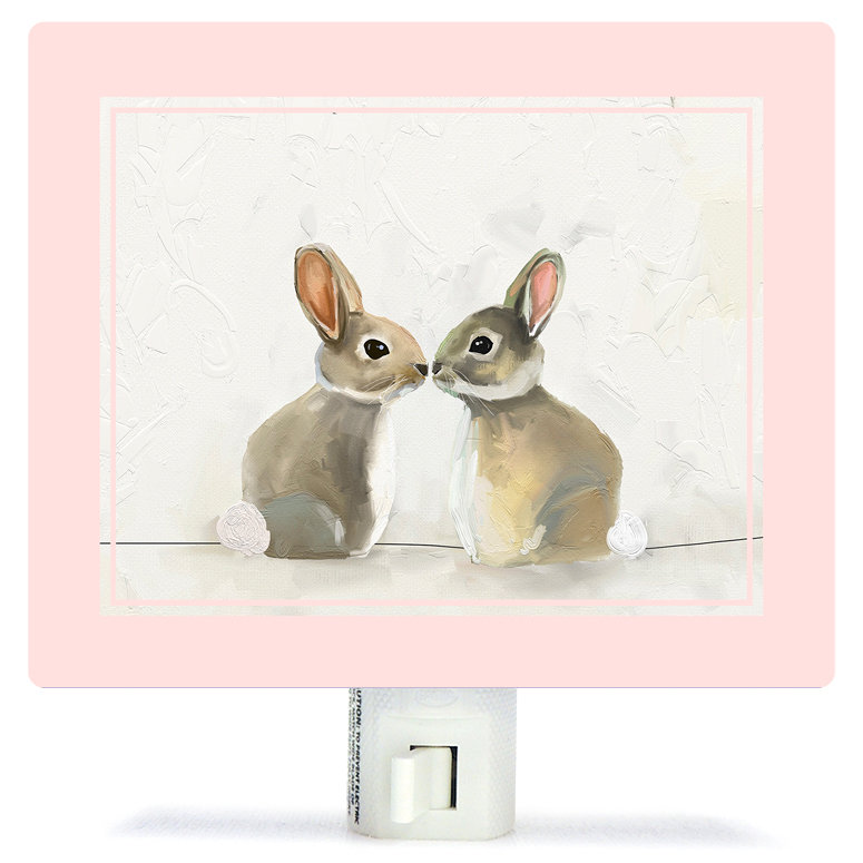 Oopsy Daisy Baby Bunnies By Cathy Walters Canvas Night Light