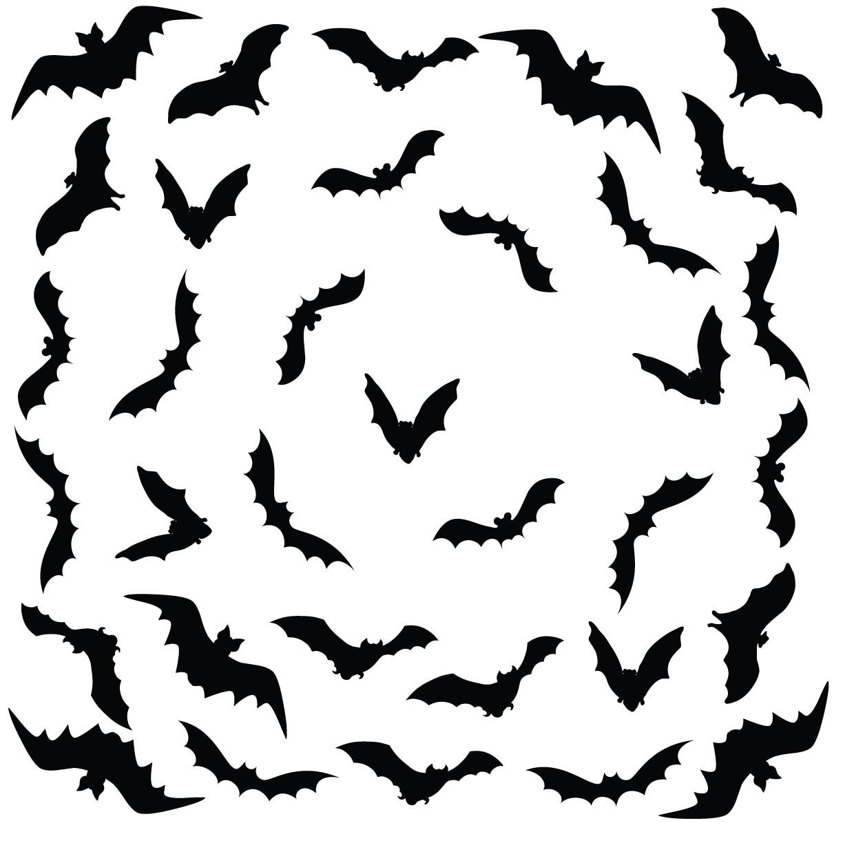 The Holiday Aisle Bats Decor Scary Door Decal Reviews Bats Decor Scary Door Decal