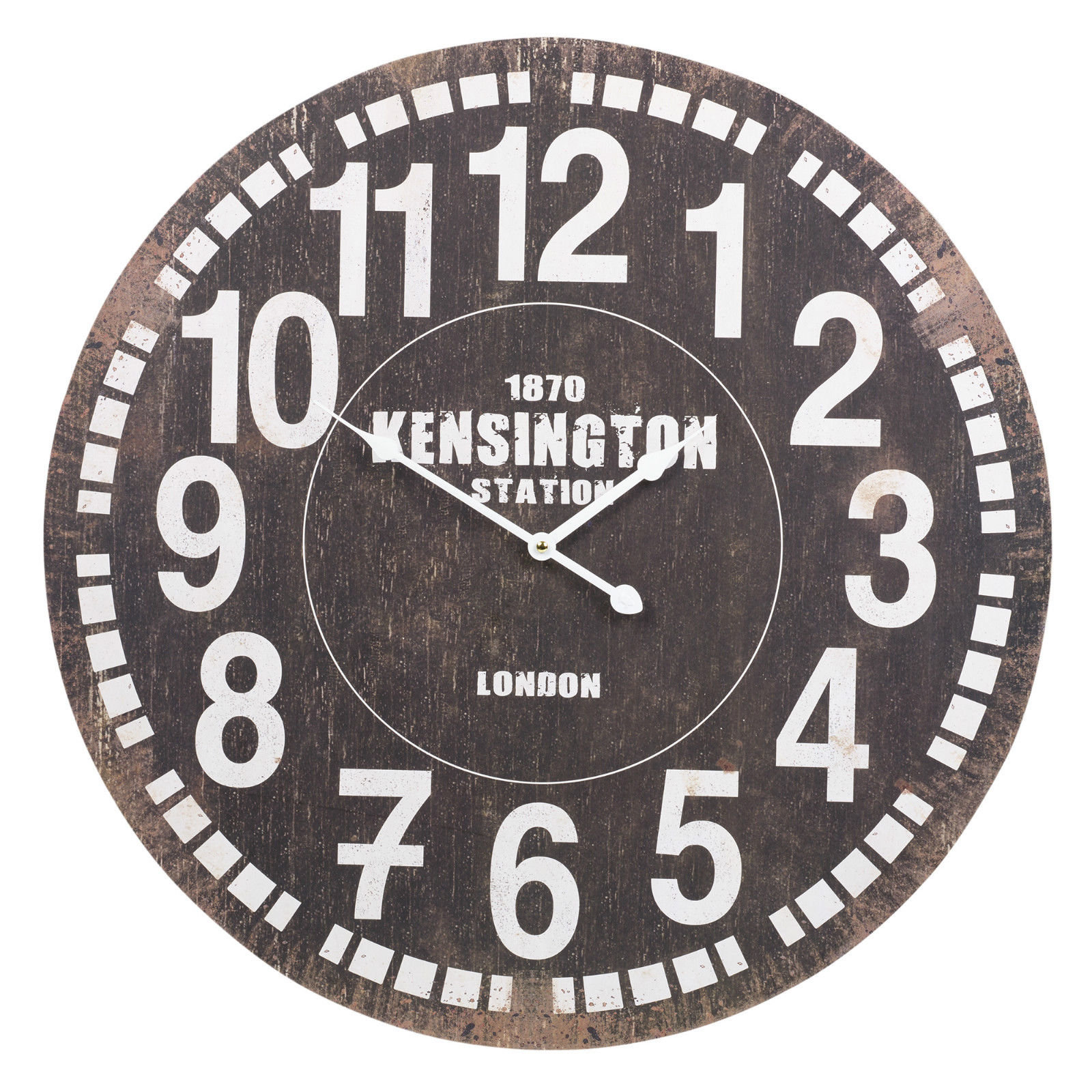 Borough Wharf 1870 Kensington Station Shabby Elegance 60cm Wall Clock Wayfair Co Uk