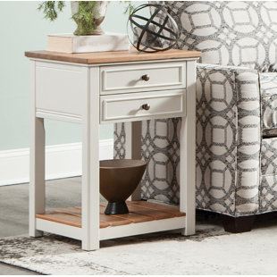 Gilmore 2-Drawer End Table by Rosecliff Heights