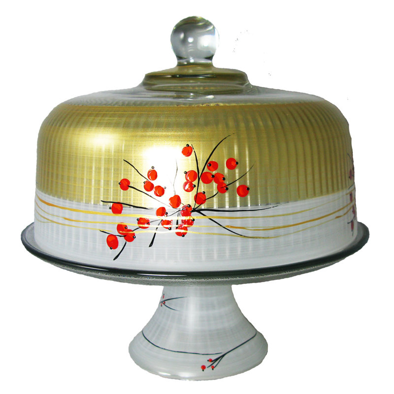 Golden Hill Studio Berries N Branches Cake Stand Wayfair
