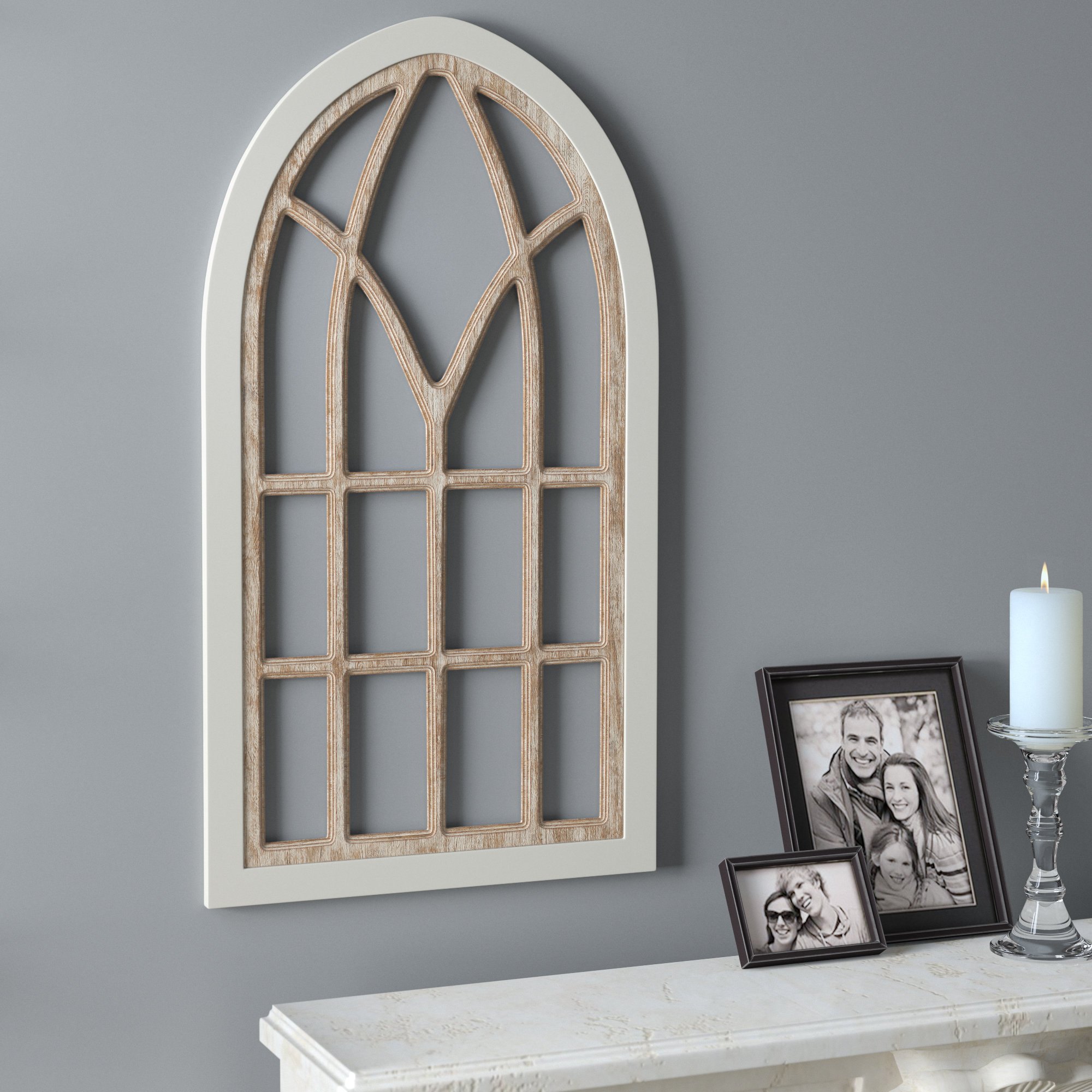 Laurel Foundry Modern Farmhouse Arched Window Wall Décor 