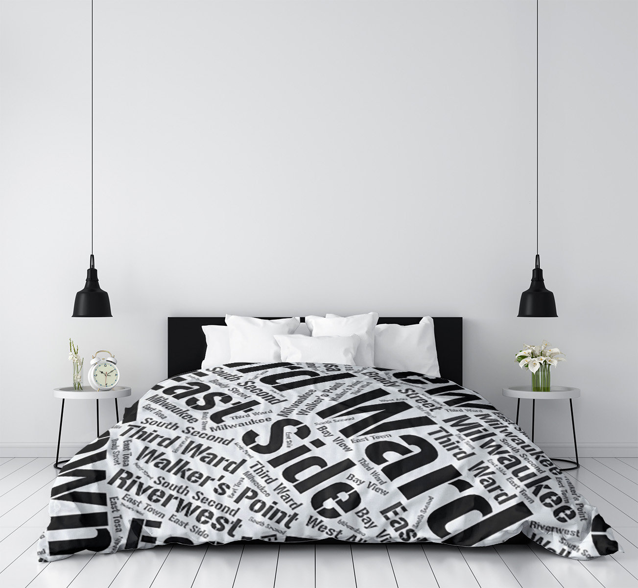 East Urban Home Milwaukee Wisconsin Districts Single Reversible Duvet Cover Wayfair