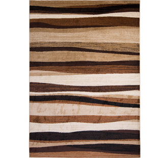 Black White Striped Rugs You Ll Love Wayfair Salas Brown Area Rug
