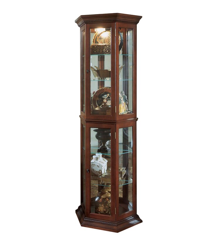 Darby Home Co Nancy Lighted Curio Cabinet Reviews Wayfair